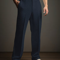 Winston | Straight-Leg Tailored Trousers in Navy