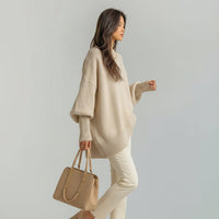Helene | Women's Poncho with Asymmetric Drape and Soft Finish