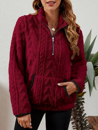 Edith | Women's Half Zip Pullover with Plush Texture and Soft Warmth