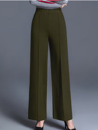 Marlene | High-Waisted Straight-Leg Trousers in Sky Blue