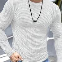 Frederick | Textured Waffle-Knit Long Sleeve Top