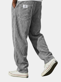 Monty | Vintage-Inspired Corduroy Trousers in Grey
