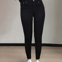 Emmeline | High-Waisted Skinny Jeans in Black