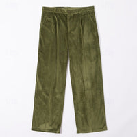 Gareth | Tailored Straight-Leg Trousers in Brown