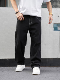 Russell | Relaxed-Fit Straight Trousers in Black