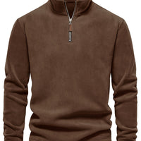 Fraser | Men's Half Zip Pullover with Stand Collar and Soft Knit