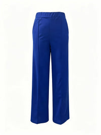 Marlene | High-Waisted Straight-Leg Trousers in Chocolate