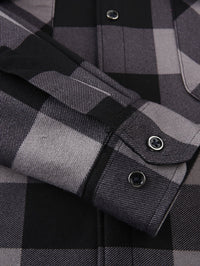 Rowan | Men's Shirt Jacket with Hood and Check Pattern