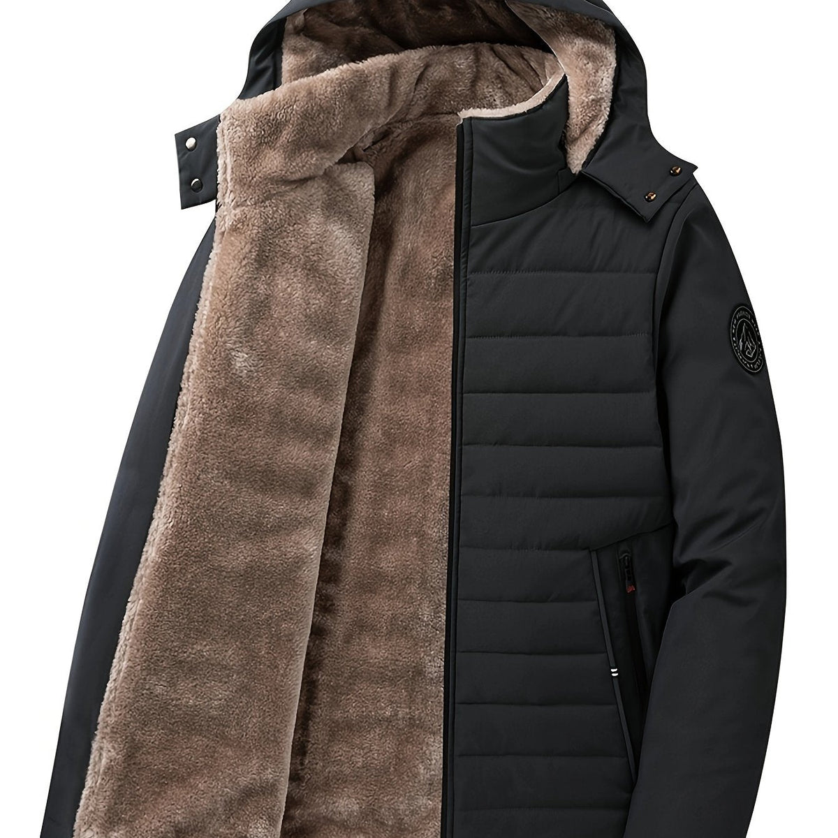 Gavin | Men's Hooded Coat with Full Inner Lining and Warm Feel