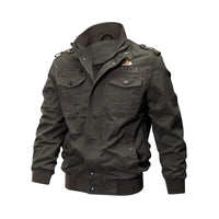 Gerald | Men's Bomber Jacket with Military Style and Warm Lining