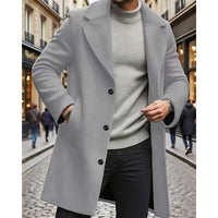 Chester | Refined Long Overcoat in Dark Grey