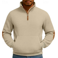 Walter | Men's Quarter Zip Pullover with Texture and Structured Finish