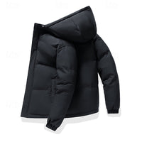 Leland | Men's Hooded Puffer Jacket with Thick Padding and Roomy Fit