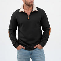 Clayton | Men's Quarter Zip Pullover with Standing Collar and Cosy Knit