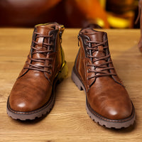 Rhys | Men's Lace Up Boots with Rugged Sole and Classic Shape