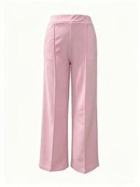 Marlene | High-Waisted Straight-Leg Trousers in Khaki