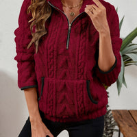 Edith | Women's Half Zip Pullover with Plush Texture and Soft Warmth