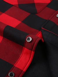 Rowan | Men's Shirt Jacket with Hood and Check Pattern
