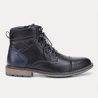 Wallace | Men's Lace Up Boots with Cap Toe and Classic Shape