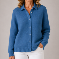 Romilly | Women's Waffle Knit Cardigan with Relaxed Shape and Soft Warmth