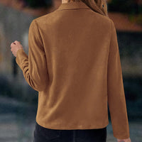 Antonia | Women's Waterfall Jacket with Draped Front and Open Shape