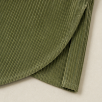 Tina | Women's Corduroy Jacket with Funnel Collar and Curved Hem