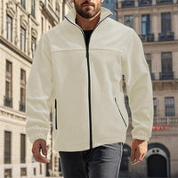 Jarvis | Men's Full Zip Jacket with Stand Collar and Soft Warmth