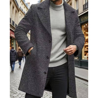 Chester | Refined Long Overcoat in Dark Grey