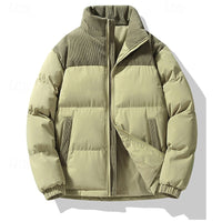 Merrick | Men's Puffer Jacket with Stand Collar and Generous Padding