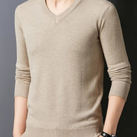 Conrad | Refined V-Neck Sweater in Camel