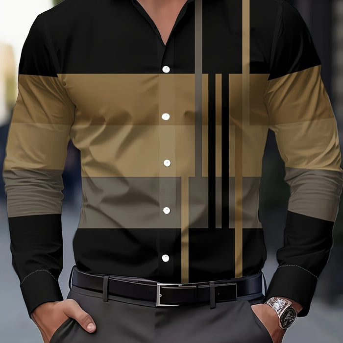 Duncan | Refined Long-Sleeve Shirt in Brown