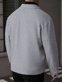 Ellery | Men's Overshirt Jacket with Structured Shape and Button Front