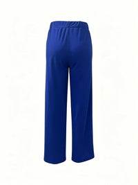 Marlene | High-Waisted Straight-Leg Trousers in Chocolate
