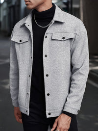 Roderick | Men's Jacket with Snap Button Front and Versatile Shape