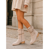 Josephine | Women's Ankle Boots with Block Heel and Slouch Shape