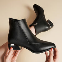 Clemency | Women's Ankle Boots with Pointed Toe and Comfortable Heel