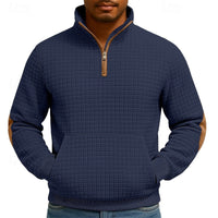 Walter | Men's Quarter Zip Pullover with Texture and Structured Finish