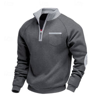 Jasper | Men's Quarter Zip Pullover with Stand Collar and Soft Feel