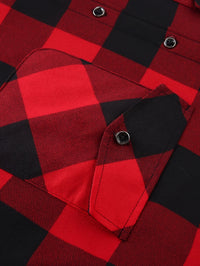 Rowan | Men's Shirt Jacket with Hood and Check Pattern
