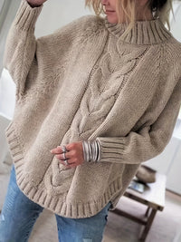 Matilda | Cosy High-Neck Sweater in Khaki