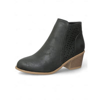 Adrienne | Women's Ankle Boots with Cutout Detail and Low Block Heel