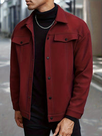Roderick | Men's Jacket with Snap Button Front and Versatile Shape
