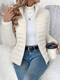 Delia | Women's Padded Jacket with Light Quilting and Clean Lines