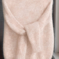 Juliana | Softly Textured Round-Neck Sweater in Grey