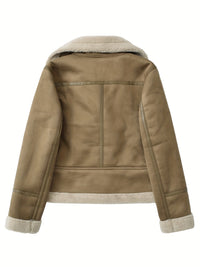 Rosabel | Cosy Biker Jacket in Camel