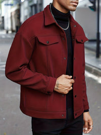 Roderick | Men's Jacket with Snap Button Front and Versatile Shape
