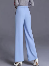 Marlene | High-Waisted Straight-Leg Trousers in Green