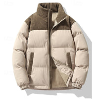 Merrick | Men's Puffer Jacket with Stand Collar and Generous Padding
