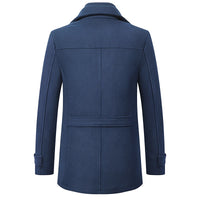 Edwin | Men's Tailored Winter Coat with Layered Collar and Smart Finish