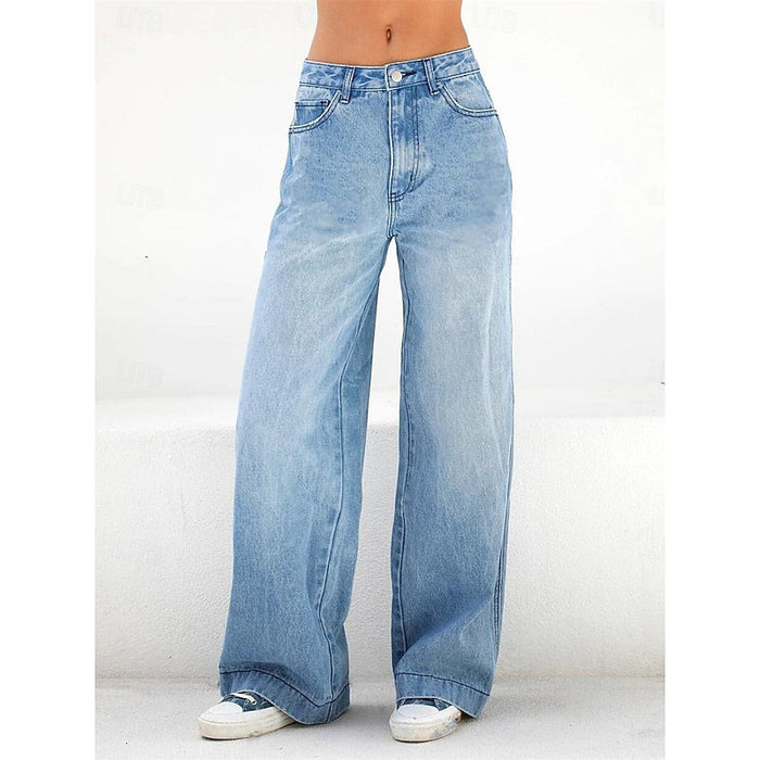 Lorna | Relaxed Wide-Leg Jeans in Blue
